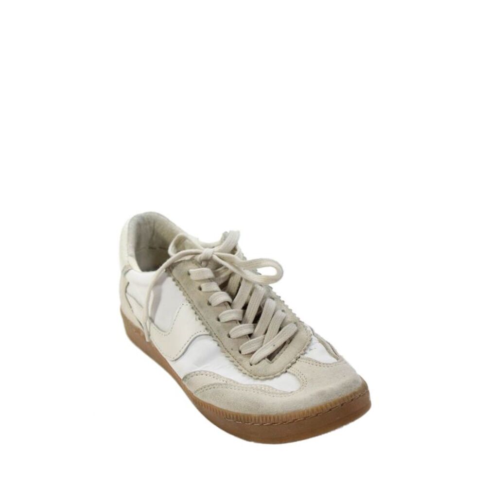 Dolce Vita Womens Color Block Lace-Up Casual Sneakers Beige Size 8 - Picture 1 of 5